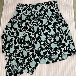 Christian Wijnants L Floral Black and White Midi Women's Skirt